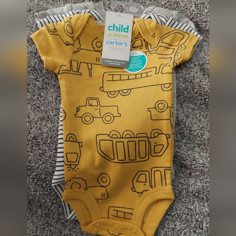 Baby boy 3 pack new bodysuits
